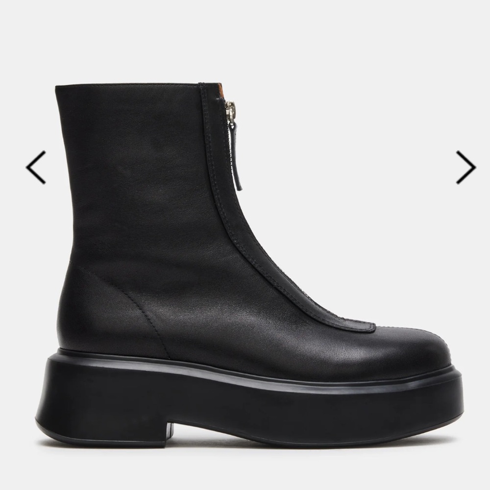 NEW Steve Madden Jones Black Leather Boot - Picture 4 of 9